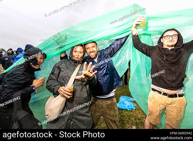 Illustration picture shows the first day of the Rock Werchter music festival in Werchter, Thursday 30 June 2022. This year's edition of the festival is taking...