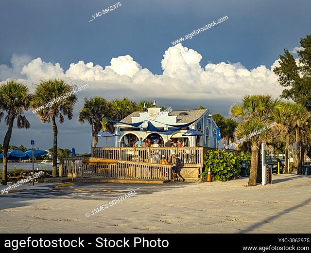Jetty Jack's food concession at the South or Venice Jetty in Venice Florida USA