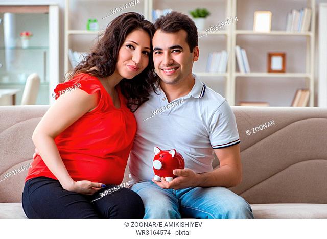 Young couple family expecting a baby