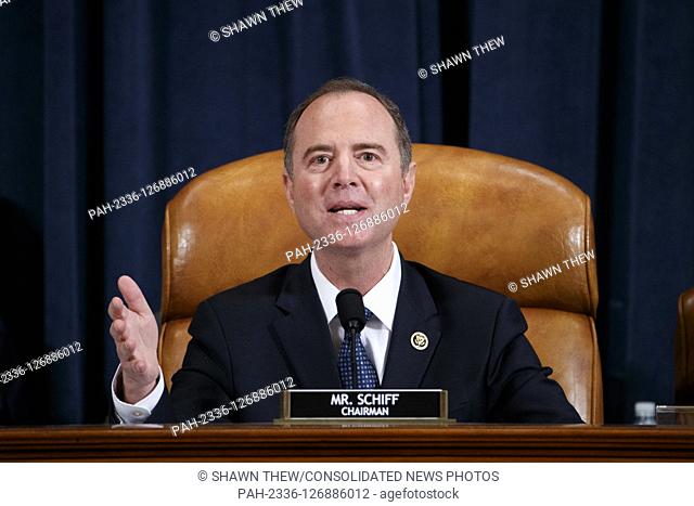 United States Representative Adam Schiff (Democrat of California), Chairman, US House Permanent Select Committee on Intelligence delivers his closing remarks...