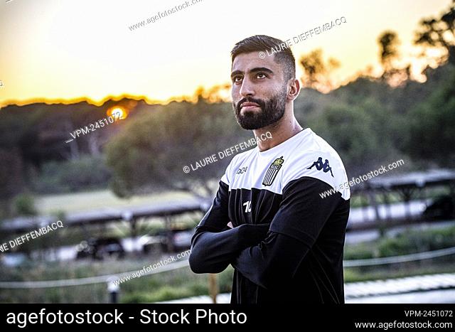 Charleroi's Kaveh Rezaei poses for the photographer during the winter training camp of Belgian first division soccer team Sporting Charleroi, in Valencia, Spain