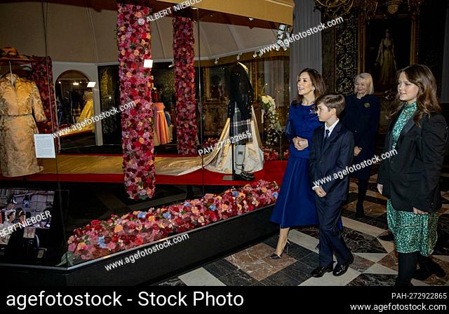 Crown Princess Mary and Prince Vincent of Denmark at the Frederiksborg Palace in Hillerod, on February 03, 2022, the Crown Princess opens at the Museum of...