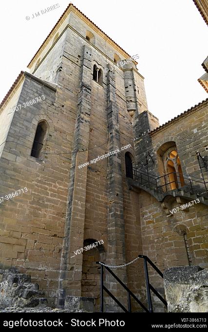 Alcaniz, castle XII-XIII century (Castillo de los Calatravos). Bajo Aragon, Teruel, Aragon, Spain