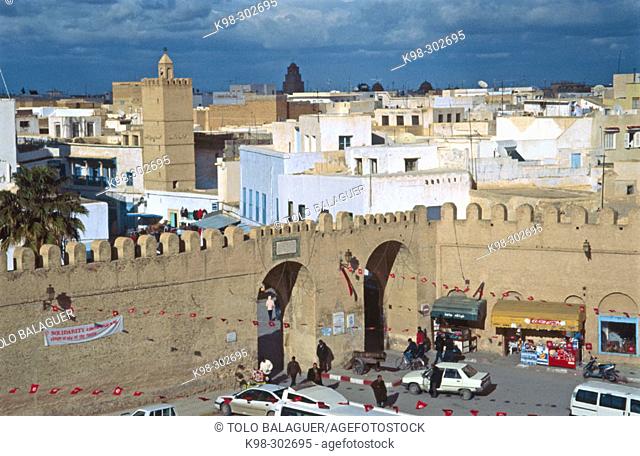 Ramparts and Medina. Kairouan. Tunisia