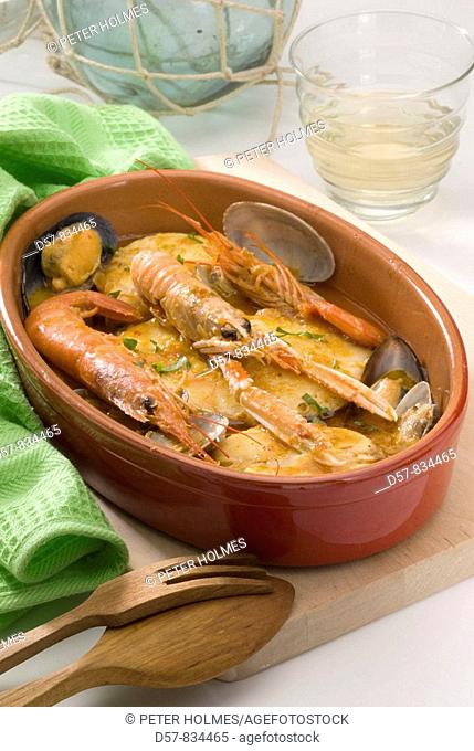 Spanish Cuisine Zarzuela Catalan fish stew