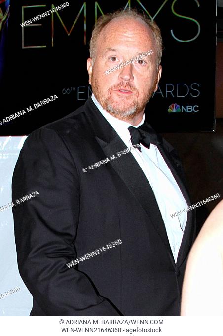 66th Primetime Emmy Awards held at The Nokia Theatre L.A. Live! - Press Room Featuring: Louis C.K. Where: Los Angeles, California