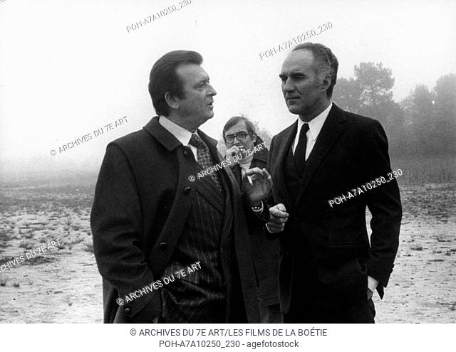 Les Noces rouges Year : 1973 France Director : Claude Chabrol Claude Piéplu, Claude Chabrol, Michel Piccoli Shooting picture Photo: Roger Corbeau