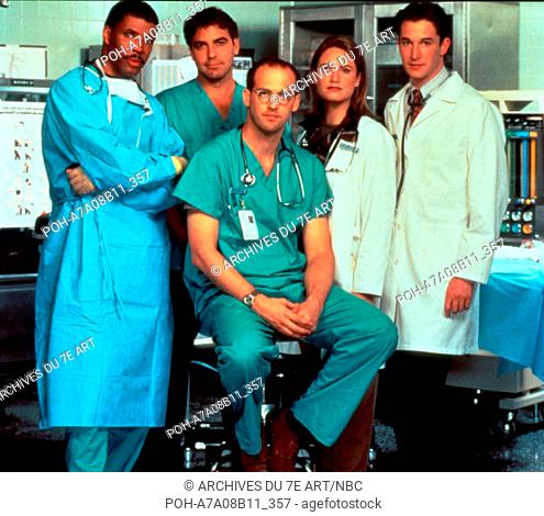 Anthony Edwards & Cast of ER Autographed  8"x10" B&W Photo George Clooney 