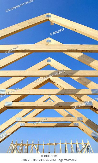 Roof trusses, pitched roof