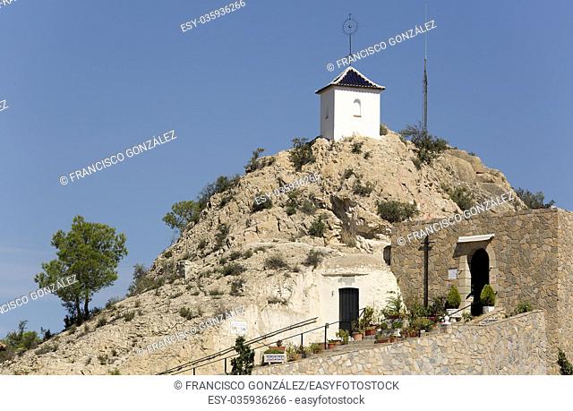 Hermitage cave of San Pascual in Orito de Monforte del Cid, province of Alicante in Spain