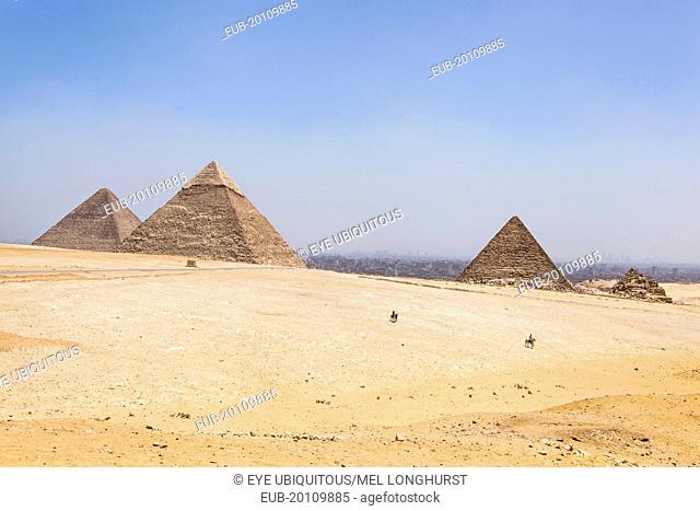 Great Pyramid of Giza, Pyramid of Khufu and Cheops, Pyramid of Khafre, Chephren and Pyramid of Menkaure