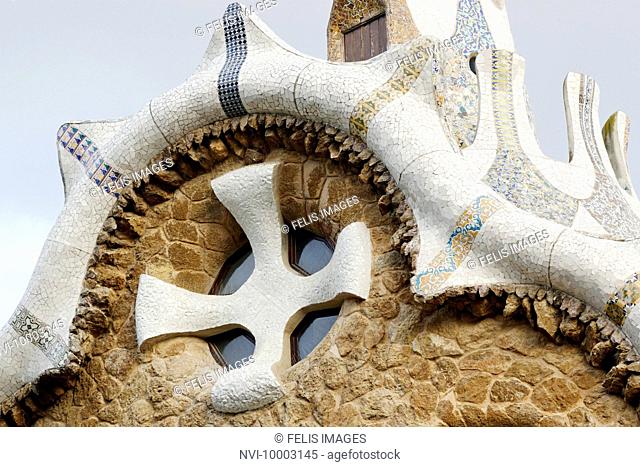 Parc Guell by Antoni Gaudi, UNESCO World Heritage Site, Barcelona, Spain
