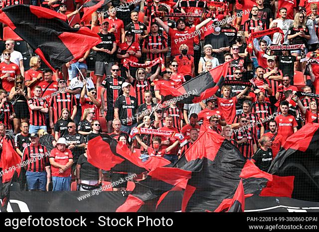 13 August 2022, North Rhine-Westphalia, Leverkusen: Soccer: Bundesliga, Bayer Leverkusen - FC Augsburg, Matchday 2, BayArena