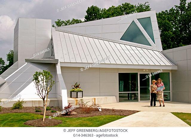 Lorain County Visitors Center modern architecture. Amherst. Ohio, USA