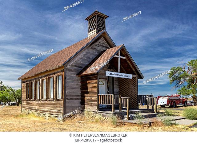 Wedding chapel, Shaniko, Wasco County, Oregon, United States