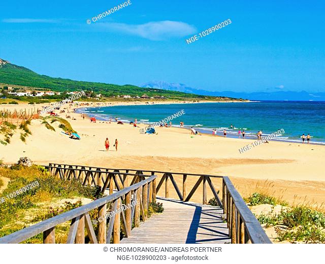 dream beach of Bolonia, Tarifa, andalusia Spain, costa de la luz