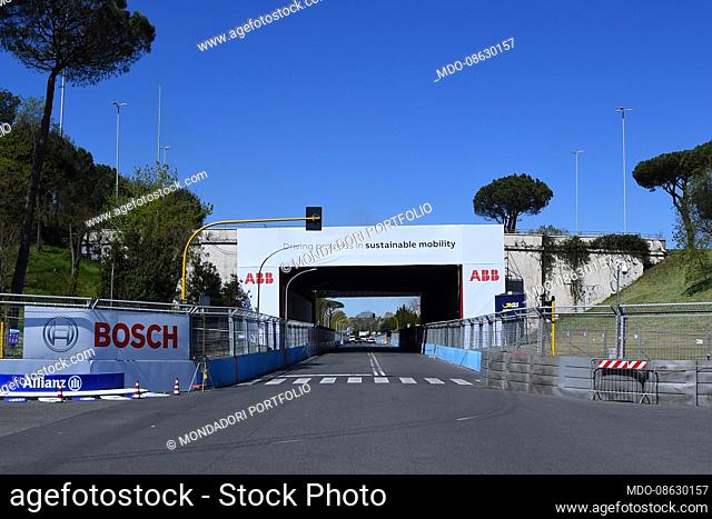 All set for Formula E races in Rome..The EUR City Circuit is one of the longest runways on the calendar and winds around the Obelisk of Marconi