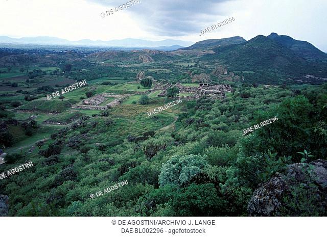 General view of Yagul, Valley of Oaxaca, Mexico. Zapotec civilisation, 7th century BC-16th century