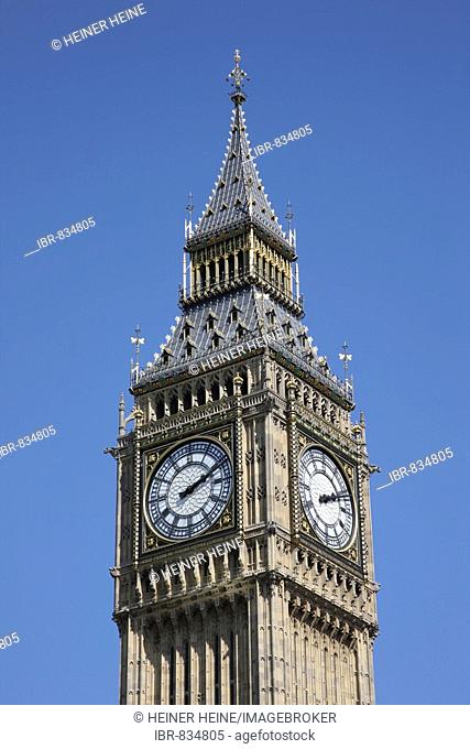 Clock tower, Big Ben, London, England, Great Britain, Europe