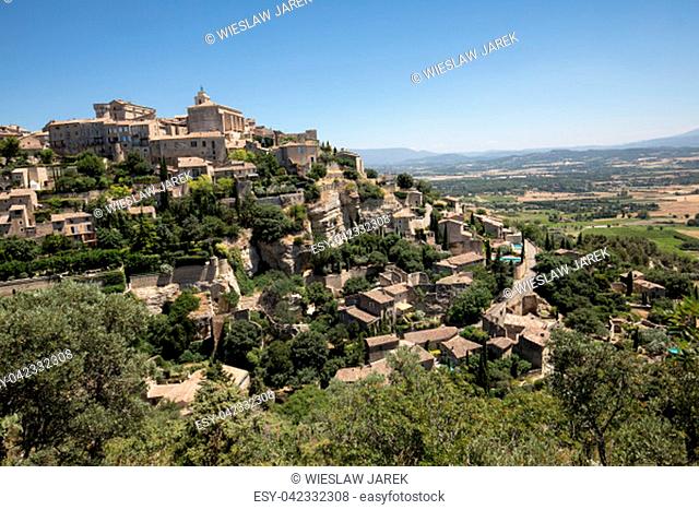 Medieval hilltop town of Gordes. Provence. France