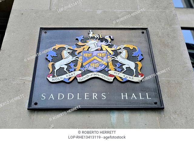 England, London, City of London. Saddlers Hall coat of arms
