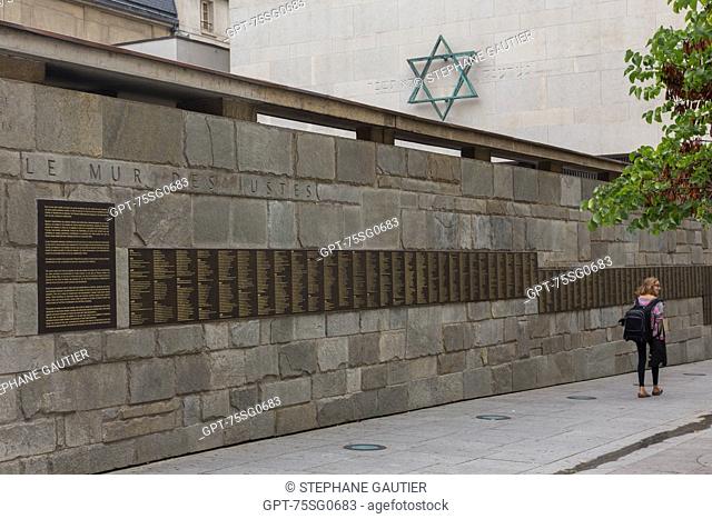THE SHOAH MEMORIAL IS A MUSEUM DEVOTED TO THE HOLOCAUST AND THE GENOCIDE OF THE SECOND WORLD WAR, THE WALL OF THE RIGHTEOUS HONOURS THE MEN AND WOMEN WHO...