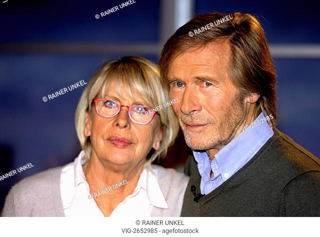 GERMANY, COLOGNE, 07.06.2011, Actor Horst JANSON with his wife Hella - Cologne, Northrhine-, Germany, 07/06/2011