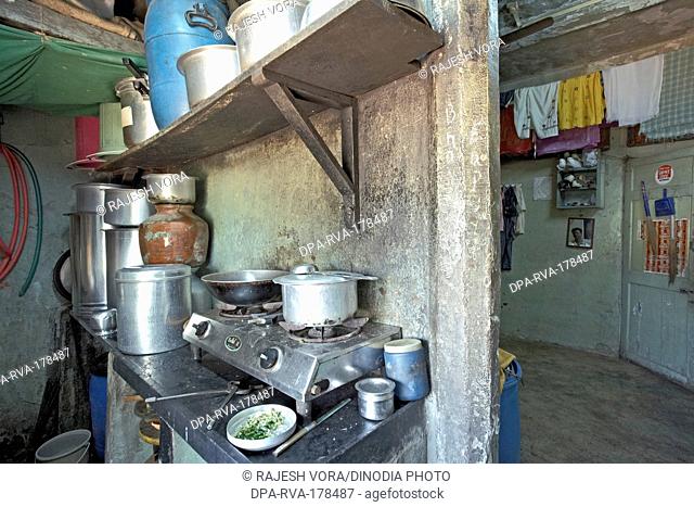 Kitchen Single Room House Mumbai India Asia