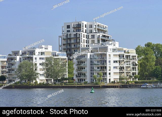 Residential building Spreegold, Alt-Stralau, Stralau, Friedrichshain, Berlin, Germany, Europe