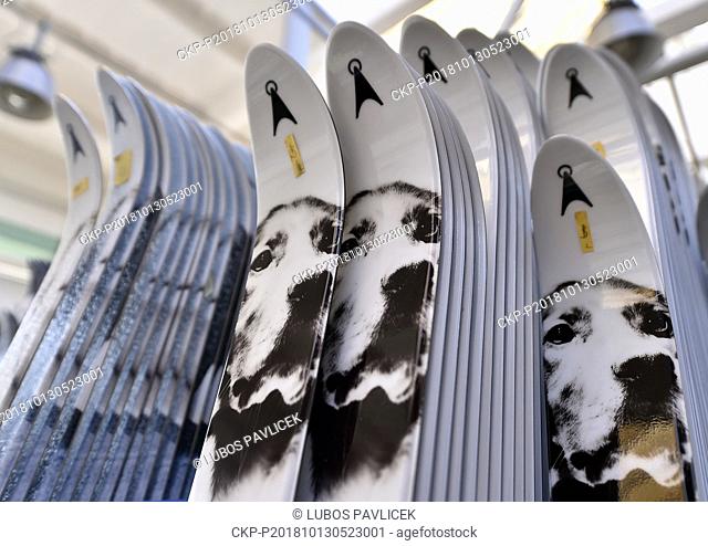 A part of a production plant of the Sporten ski manufacturer is seen in Nove Mesto na Morave, Czech Republic, on October 10, 2018