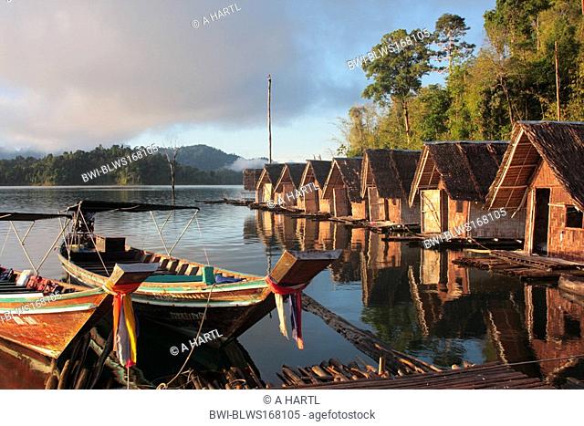 Rafthouses on the Cheow Lan Lake, Thailand, Phuket, Khao Sok National Park