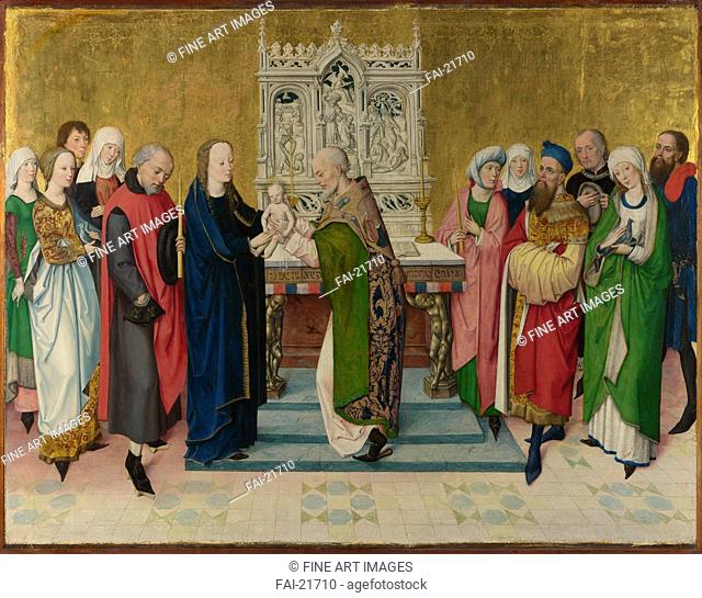 The Presentation in the Temple. Master of the Life of the Virgin (active 1463-1490). Oil on wood. Medieval art. ca 1470. Germany