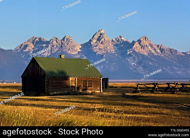 John Moulton barn and homestead, Grand Teton National Park, Wyoming, USA