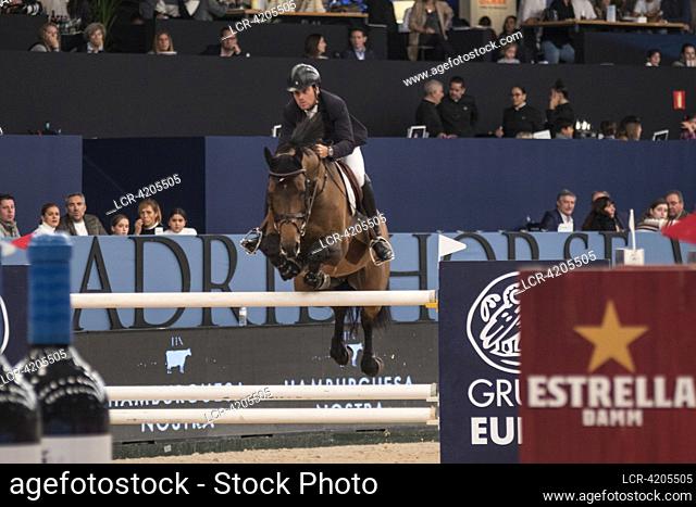 THE BRAZIL JUMPING RIDER PEDRO VENISS IN THE SELECTION TEST OF "" THE GRAND PRIZE CITY OF MADRID"" LONGINES FEI JUMPING WORLD CUP IMHW 2023 CSI 5*-W 160 cm...
