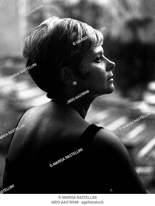 Portrait of Lianella Carell . Portrait of Italian actress and journalist Lianella Carell. Rome, 1963