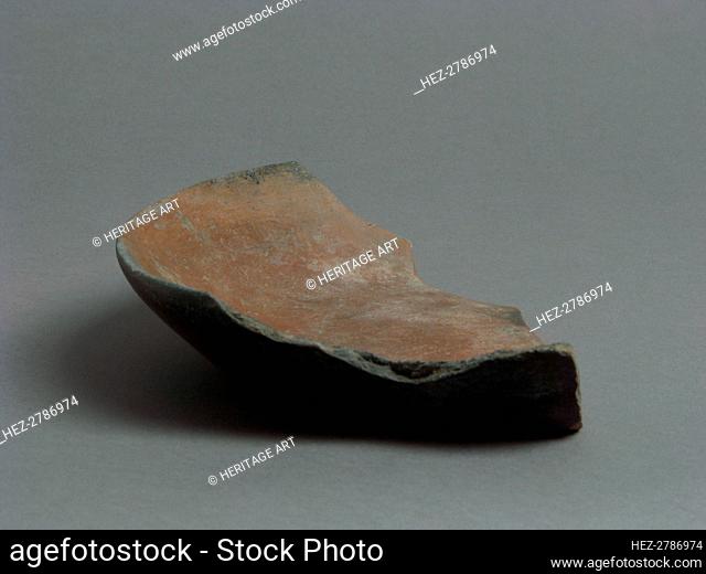 Bowl Fragment, Coptic, 4th-7th century. Creator: Unknown