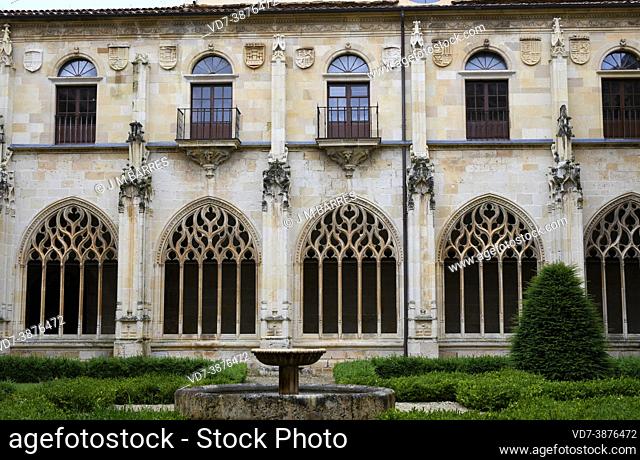 Ona, Monastery of San Salvador (gothic cloister 15th century). Burgos, Castilla y Leon, Spain