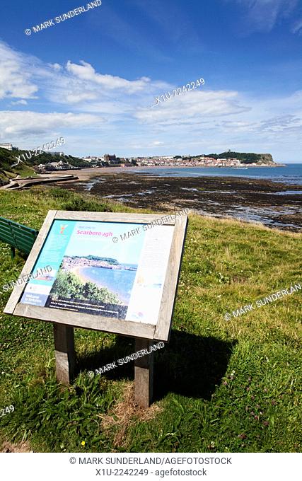 Welcome to Scarborough Turner Trail Information Board at South Bay Scarborough North Yorkshire England