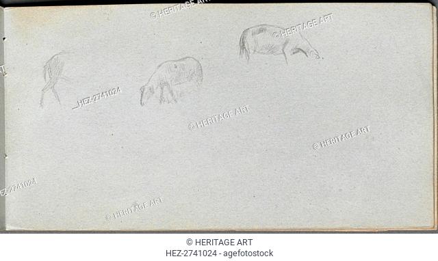 Sketchbook, page 20: Animal Study. Creator: Ernest Meissonier (French, 1815-1891)