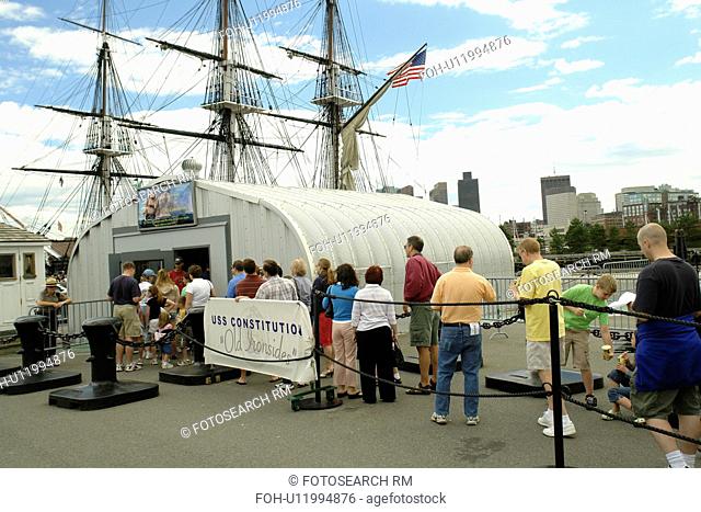 Boston, MA, Massachusetts, Charlestown Navy Yard Visitor Center, USS Constitution Museum, USS Constitution, warship