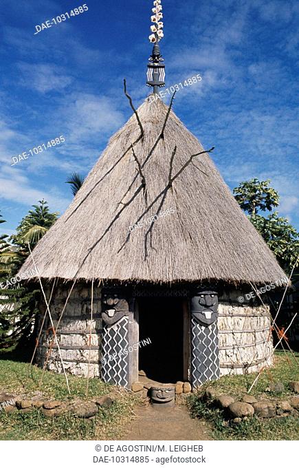 Hut on the island of New Caledonia, French overseas territory