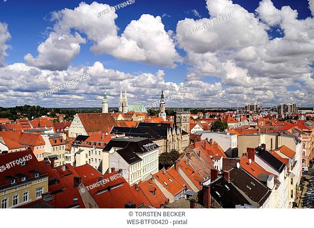 Germany, Saxony, Goerlitz, View over the rooftops of the old town