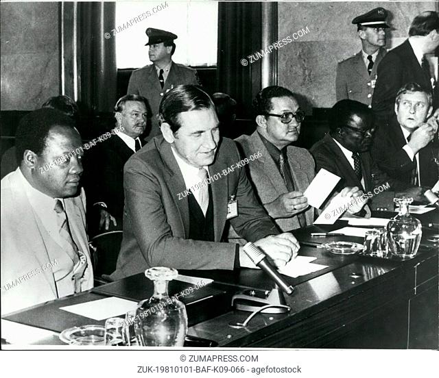 Jan. 01, 1981 - Namibia conference in Geneva : The United Nations conference on Namibia, which is ---king to set a ceasefire date in the guerrilla war as a...