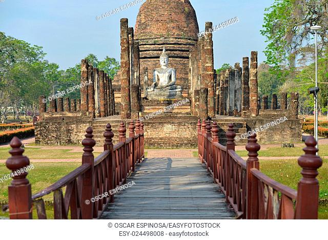 Buddha statue in Sukhothai Historical Park, Thailand, Asia
