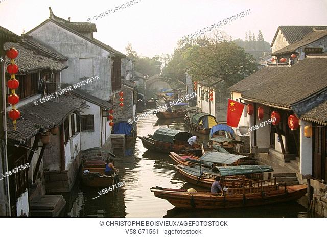 Ancient water town of zhouzhuang, jiangsu province, China