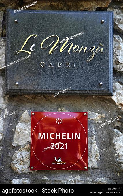 Michelin Gastronomy Star 2021, Le Monzu', Capri, Campania, Italy, Europe