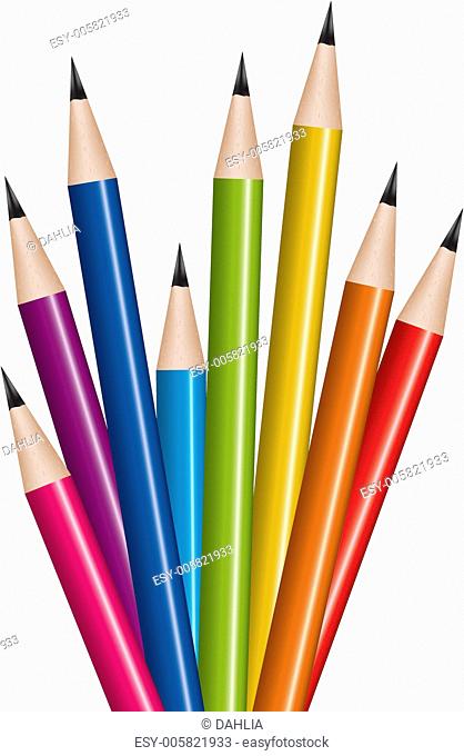 vector set of lead pencils