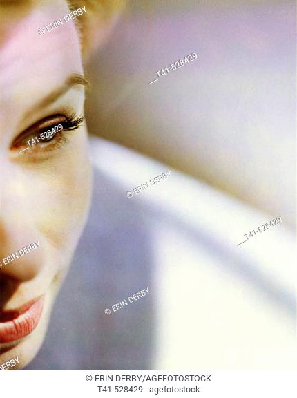 Closeup of a woman. Beauty