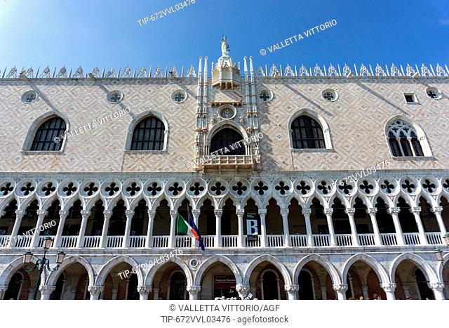Italy, Veneto, Venice, Ducal Palace in St. Mark's square