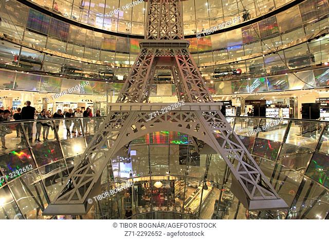 Germany, Berlin, Galeries Lafayette, department store, interior, Jean Nouvel architect